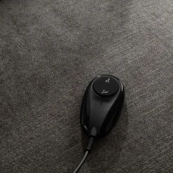 Fotel wypoczynkowy z funkcją relaks szary EXMANO