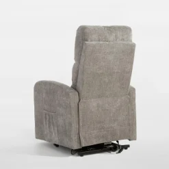 Fotel wypoczynkowy z funkcją relaks szary EXMANO