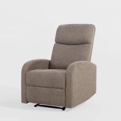 Fotel wypoczynkowy z funkcją relaks KANO jasnobrązowy