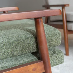 Fotel wypoczynkowy zielony CROXTA