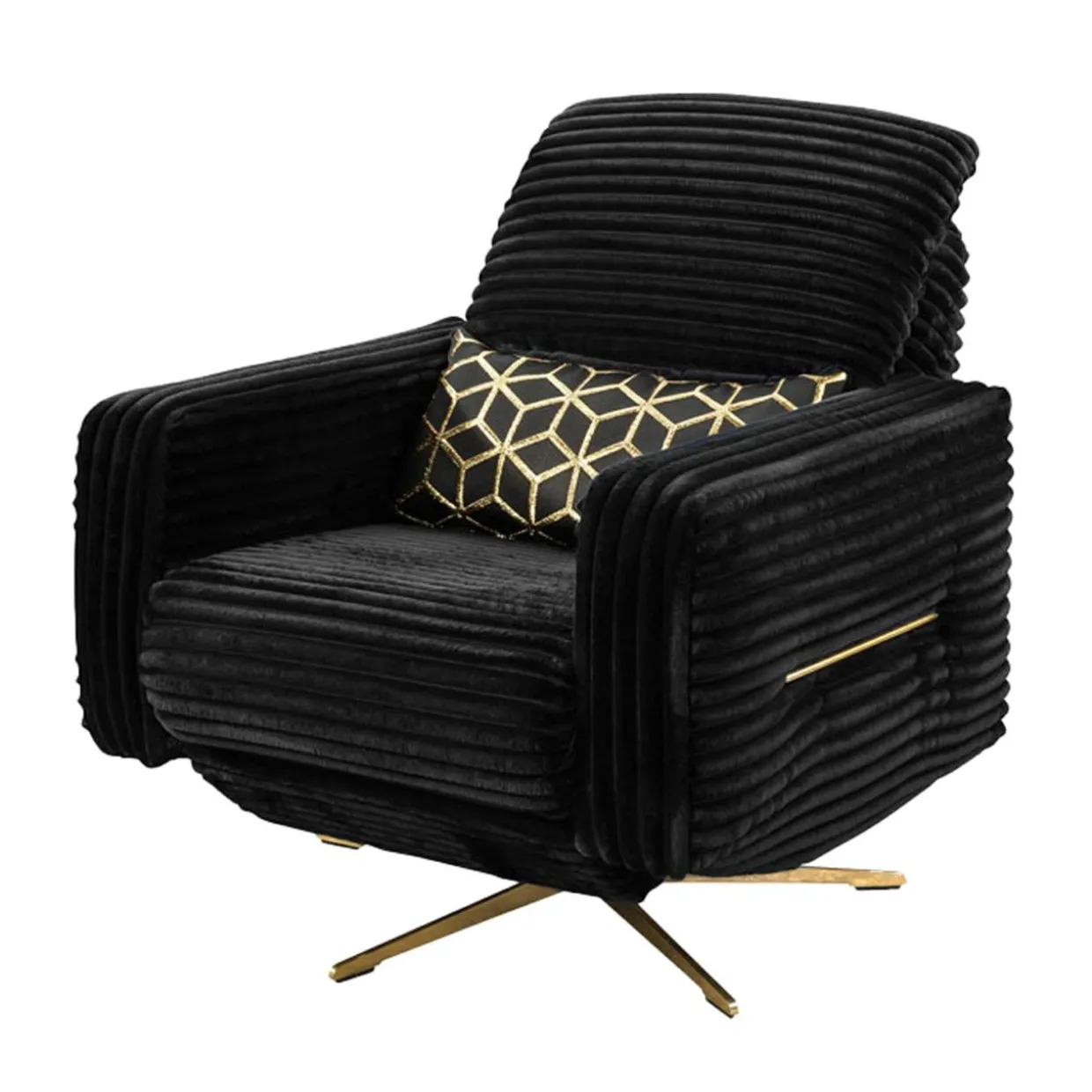 Fotel z funkcją relaks sztruksowy BODRUM