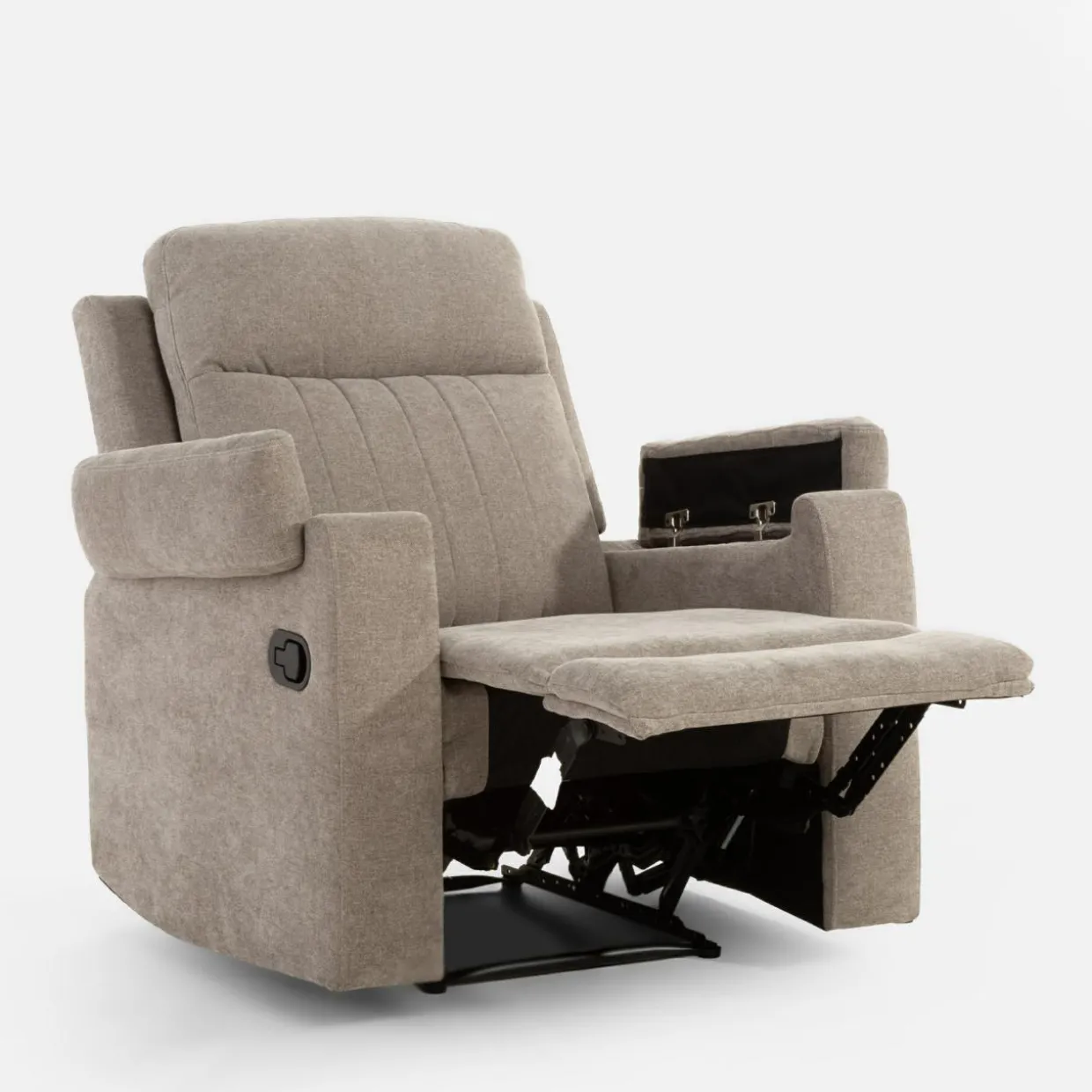 Fotel z funkcją relaksu beżowy ZAVIT