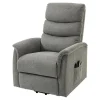 Fotel z funkcją relaksu i masażu szary EXOLI