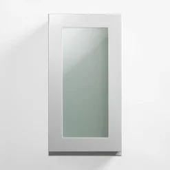 Front przeszklony PIANTA 40x76,5 szary, wysoki połysk