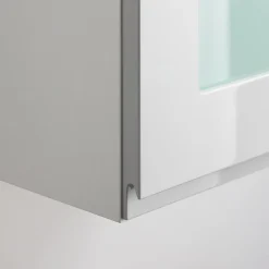 Front przeszklony PIANTA 40x76,5 szary, wysoki połysk