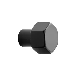 Gałka PORTO PLUS czarna HEXA 2,7 cm