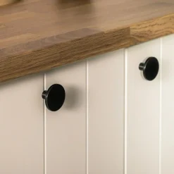 Gałka PORTO PLUS czarny mat PLATO 4,2 cm