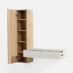 Garderoba wisząca z lustrem GELAZA