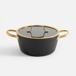 Garnek na gaz i indukcję czarny ROYAL 4,4 l