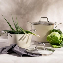 Garnek na indukcję biały QUADRATO 3,5 l