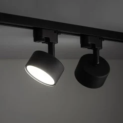 Głowica na szynoprzewód czarna TRACER AVIA z żarówką GX53 LED