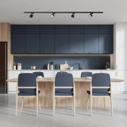 Głowica na szynoprzewód czarna TRACER AVIA z żarówką GX53 LED