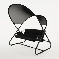 Huśtawka ogrodowa czarna JONZONI