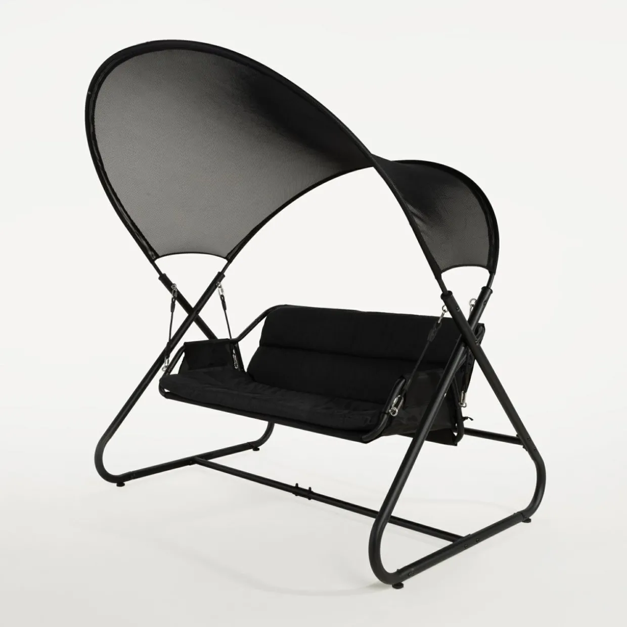 Huśtawka ogrodowa czarna JONZONI