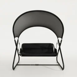 Huśtawka ogrodowa czarna JONZONI