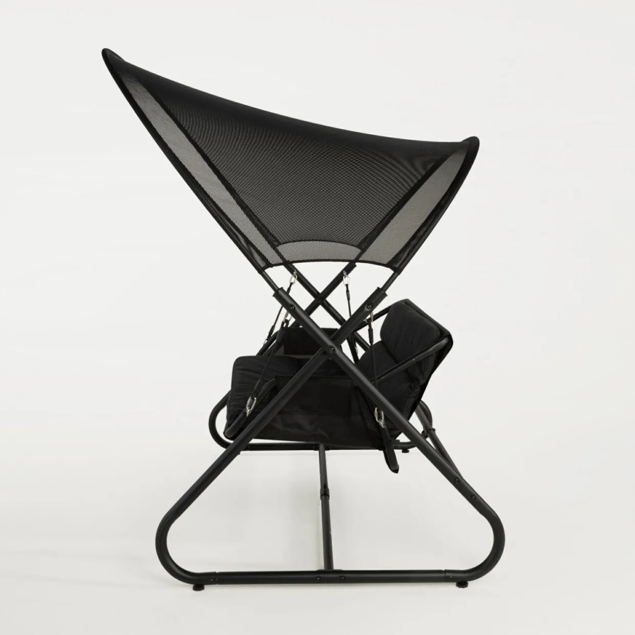 Huśtawka ogrodowa czarna JONZONI