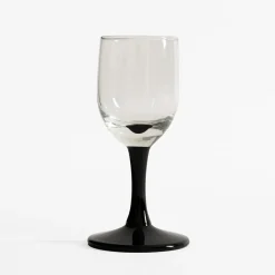 Kieliszek do wódki z czarną nóżką MONTE VETRO 35 ml