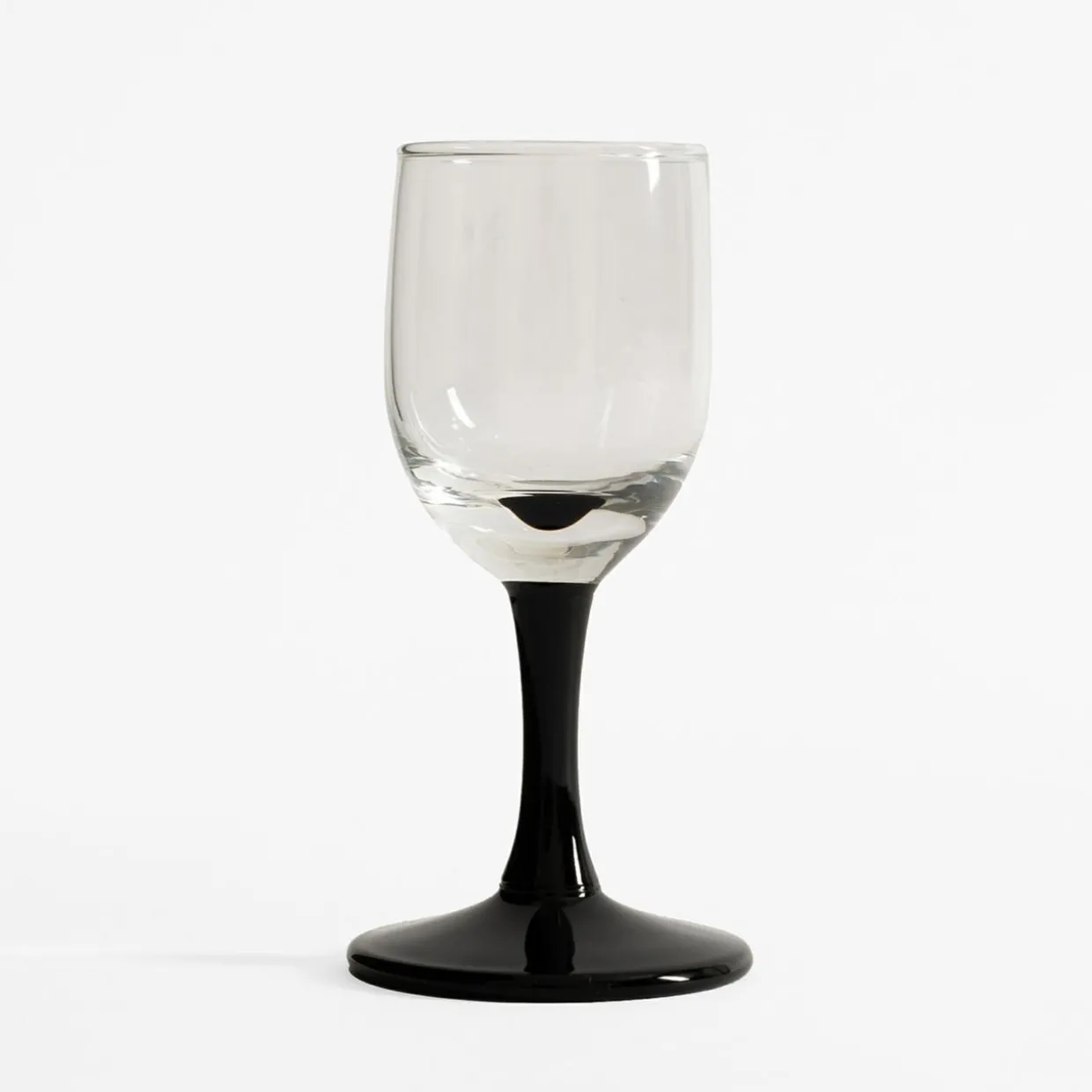 Kieliszek do wódki z czarną nóżką MONTE VETRO 35 ml