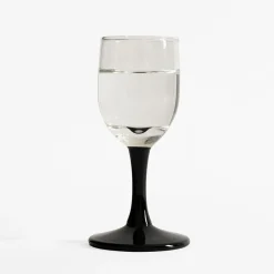 Kieliszek do wódki z czarną nóżką MONTE VETRO 35 ml