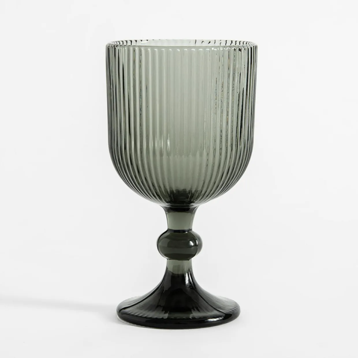 Kieliszek ryflowany szary 330 ml