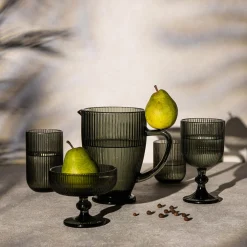 Kieliszek ryflowany szary 330 ml