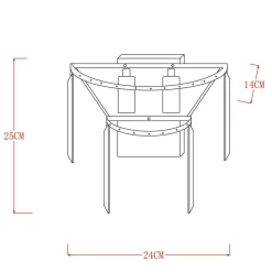 Kinkiet AMEDEO 17106/2W złoty
