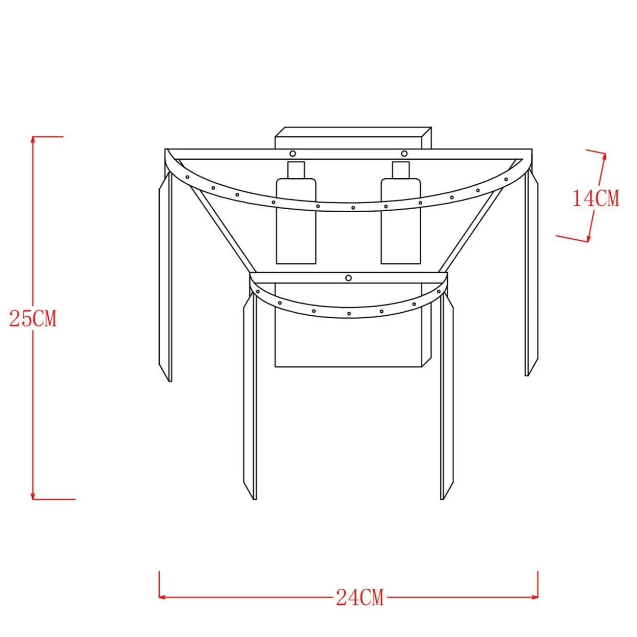 Kinkiet AMEDEO 17106/2W złoty