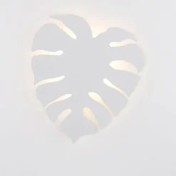 Kinkiet biały liść MONSTERA