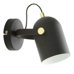 Kinkiet czarno-złoty ARIES