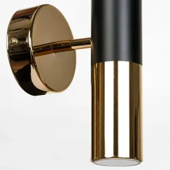 Kinkiet czarno-złoty ORINO