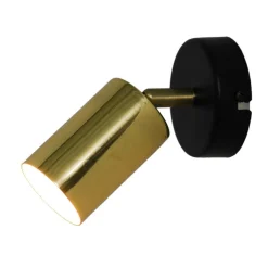 Kinkiet czarno-złoty VILA