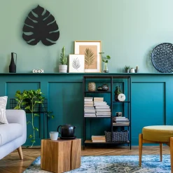 Kinkiet czarny liść MONSTERA