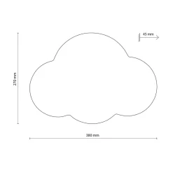 Kinkiet do pokoju dziecięcego różowy CLOUD