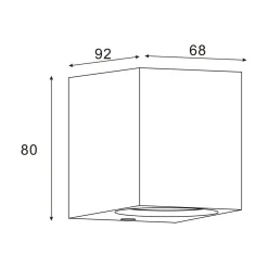 Kinkiet elewacyjny HARMONIA IP44 czarny