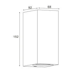 Kinkiet elewacyjny HARMONIA GU10 IP44 czarny