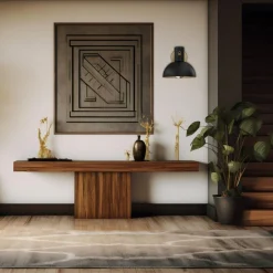 Kinkiet industrialny czarno-złoty ESTATE