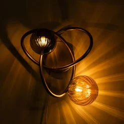 Kinkiet kule złoty ARLON