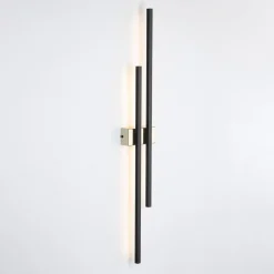 Kinkiet LED czarno-złoty FLASH 24W