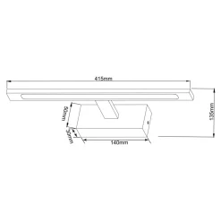 Kinkiet LED 12W chrom ALTER