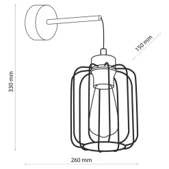Kinkiet loftowy czarny GALAXY NEW