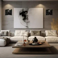 Kinkiet nowoczesny czarny CAMO I