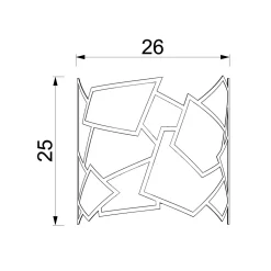 Kinkiet nowoczesny tytanowe złoto CAMO I