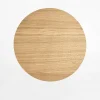 Kinkiet okrągły jasne drewno LUNA WOOD 30 cm
