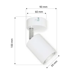 Kinkiet spot biały ORO GAVIA