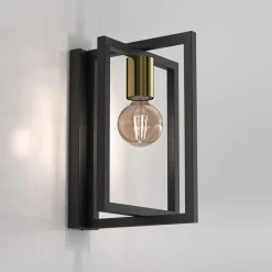 Kinkiet z ramkami czarno-złoty BELFORT