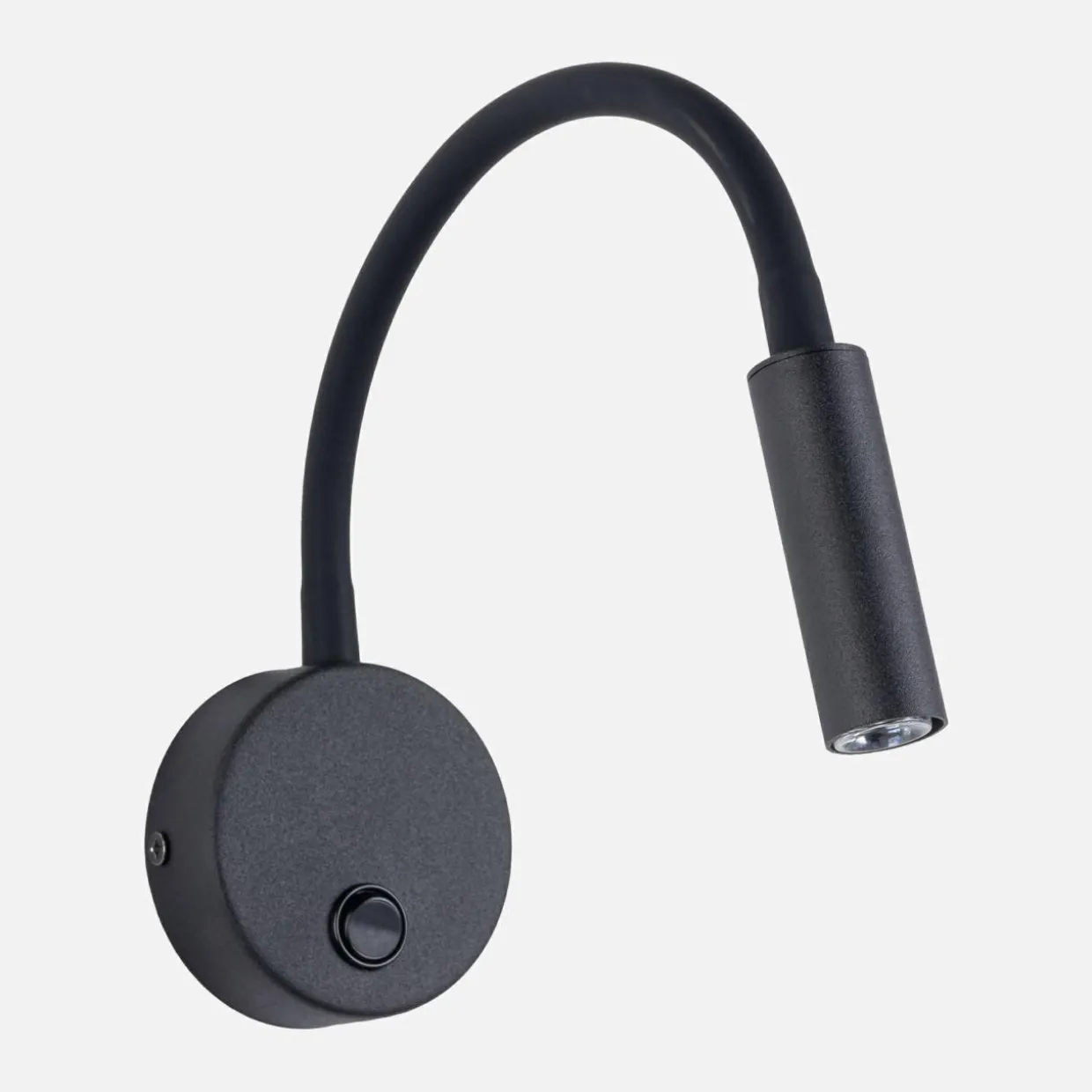 Kinkiet z włącznikiem czarny LAGOS