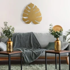 Kinkiet złoty liść MONSTERA