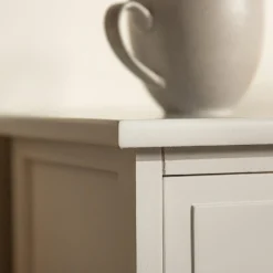 Klasyczna szafka nocna biała CLESS