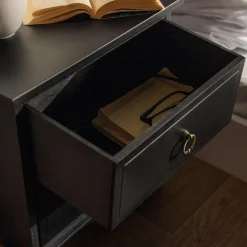 Klasyczna szafka nocna czarna CLESS