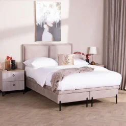 Łóżko beżowe DONNA DUO SOFT 160 cm